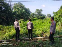 Cegah Karhutla, Personel Polsek Pangkalan Kerinci Sosialisasikan Maklumat Kapolda Riau