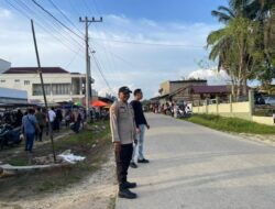 Polisi Kerumutan Intensifkan Pengaturan Arus di Lokasi Pasar Ramadhan