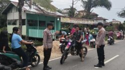 Polsek Teluk Meranti Atur Lalu Lintas di Pasar Ramadhan, Arus Lancar dan Aman