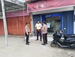 Patroli KRYD Polsek Pangkalan Kerinci Sasar Bank dan Toko Emas, Cegah C3