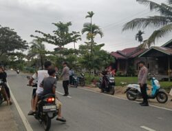 Polsek Teluk Meranti Atur Lalu Lintas di Pasar Ramadhan, Situasi Aman dan Lancar