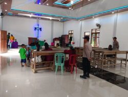 Minggu Kasih di Pangkalan Lesung, Jemaat Gereja dan Polisi Bersinergi Jaga Kamtibmas