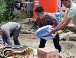 Mahasiswa STIK-PTIK Lemdiklat Polri Angkatan 83/WPS Dan Polres Bener Meriah Salurkan Bantuan Sosial Kapolri Untuk Warga Terdampak Bencana
