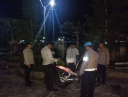 Jaga Kekhusyukan Ramadan, Polsek Kuala Kampar Gelar Patroli Subuh