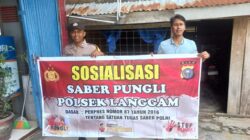 Polsek Langgam Sosialisasi Saber Pungli, Ingatkan Warga dan Petugas Tidak Lakukan Pungutan Liar