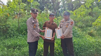 Warga Kuala Kampar Diimbau Tidak Bakar Lahan, Polsek Aktifkan Sosialisasi