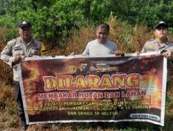 Antisipasi Karhutla, Polisi Kuala Kampar Sebarkan Maklumat Kapolda Riau