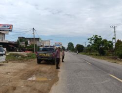 Cegah Kecelakaan dan Kejahatan, Polisi Pangkalan Lesung Intensifkan Patroli Rutin