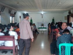 Amankan Ibadah Minggu, Polsek Ukui Patroli ke Sejumlah Gereja