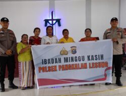 Minggu Kasih di Pangkalan Lesung, Polsek Bahas Hoaks dan Keamanan Perkebunan Sawit