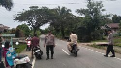 Polsek Teluk Meranti Amankan Pasar Ramadhan, Atur Lalu Lintas Agar Lancar dan Aman