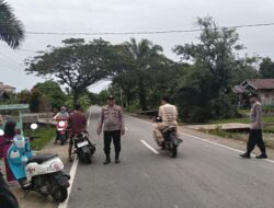 Polsek Teluk Meranti Amankan Pasar Ramadhan, Atur Lalu Lintas Agar Lancar dan Aman