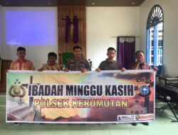 Polsek Kerumutan Ajak Jemaat GPIB Tingkatkan Toleransi dalam Ibadah Minggu Kasih