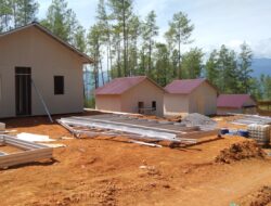 Pembangunan 529 Unit Huntara di Wilayah Kecamatan Linge Terus Berjalan