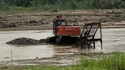 Diduga Aktivitas Galian C Pasir di Gereudong Pasee Ancam Sungai dan Lingkungan.
