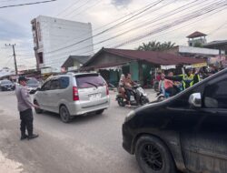 Antisipasi Kemacetan Pasar Ramadan, Polisi Siaga di Titik Rawan Pangkalan Kerinci