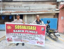 Polsek Langgam Sosialisasikan Saber Pungli, Ajak Warga Tolak Praktik Pungutan Liar