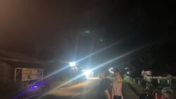Patroli Subuh Polsek Kerumutan, Jaga Kondusivitas Jalan Raya di Pagi Hari