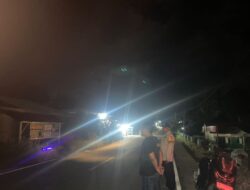 Patroli Subuh Polsek Kerumutan, Jaga Kondusivitas Jalan Raya di Pagi Hari