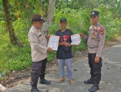Antisipasi Kebakaran Lahan, Polisi Turun Edukasi Masyarakat Kuala Kampar