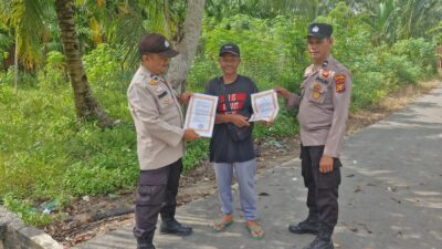 Antisipasi Kebakaran Lahan, Polisi Turun Edukasi Masyarakat Kuala Kampar