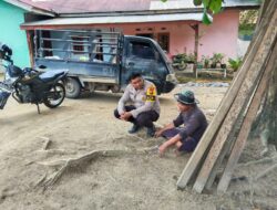 Bhabinkamtibmas Polsek Bunut Lakukan Sambang Warga, Sosialisasi Cooling System dan Harkamtibmas