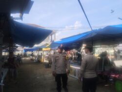 Tertib Ramadhan, Polsek Kerumutan Berikan Rasa Aman bagi Pedagang dan Pengunjung Pasar
