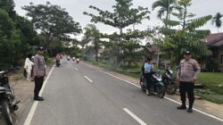 Polsek Teluk Meranti Atur Lalu Lintas di Pasar Ramadhan, Pastikan Pergerakan Aman dan Lancar