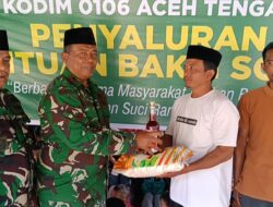 Melalui Bakti Sosial, Kodim 0106/Aceh Tengah Berbagi Bersama Masyarakat Korban Bencana di Bulan Suci Ramadhan