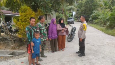 Polsek Langgam dan Koramil 09 Perkuat Sinergitas TNI–Polri di Segati