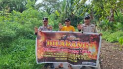 Cegah Kebakaran Hutan dan Lahan, Polisi Sosialisasi ke Warga Kuala Kampar