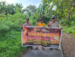 Cegah Kebakaran Hutan dan Lahan, Polisi Sosialisasi ke Warga Kuala Kampar