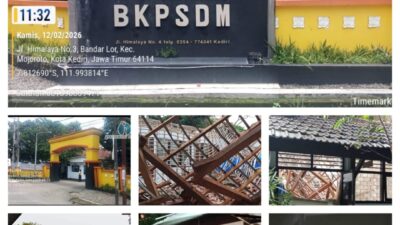 “Atap BKPSDM Kediri Rubuh Usia Lima Tahun – Dugaan Mar-Up dan Spesifikasi Tidak Sesuai Berpotensi Pelanggaran Hukum Pengelolaan APBD”