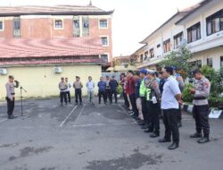 Sipropam Polres Karangasem Laksanakan Pengawasan Apel Ops Cipta Kondisi Agung 2026, di Lapangan Tantya Sudhirajati