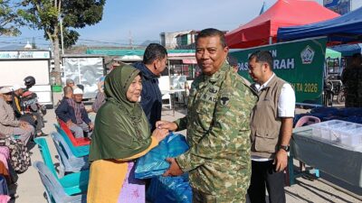 Kodim 0106 /Aceh Tengah Bekerjasama dengan Disperindag Kabupaten Aceh Tengah Gelar Pasar Murah di Bulan Ramadhan