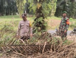 Polsek Langgam Perkuat Sinergi dengan Koramil 09 melalui Kegiatan Silaturahmi