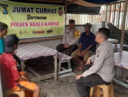 Jumat Curhat di Teluk Dalam, Polisi Sosialisasikan Larangan Bakar Lahan dan Penertiban Knalpot Brong