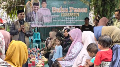 ‎HRD Serap Aspirasi dan Buka Puasa Bersama Pengungsi Simpang Mulia, Jembatan Gantung dan Jalan Jadi Prioritas