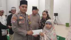Bhabinkamtibmas Polsek Bunut Hadiri Peringatan Malam Nuzul Qur’an di Masjid Paripurna Baitul Makmur