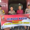 Polsek Pangkalan Kuras Gelar Minggu Kasih, Sampaikan Pesan Kamtibmas dan Pencegahan Karhutla