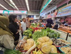 Satgas Saber Pangan Pusat Sidak Pasar Lemabang Palembang, Stok dan Harga Pangan Terkendali