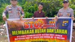 Polsek Teluk Meranti Gencarkan Sosialisasi Pencegahan Karhutla di Wilayah Perkebunan