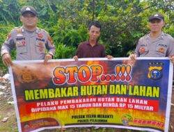 Polsek Teluk Meranti Gencarkan Sosialisasi Pencegahan Karhutla di Wilayah Perkebunan