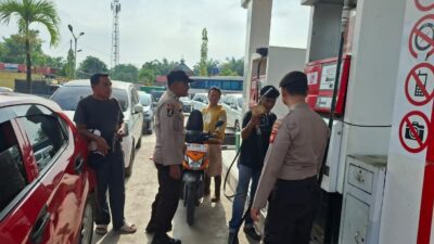 Polisi Lakukan Patroli di Swalayan dan SPBU Pangkalan Kerinci
