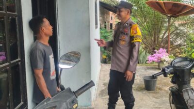 Bhabinkamtibmas Ajak Warga di Bunut Jaga Kamtibmas Selama Ramadan