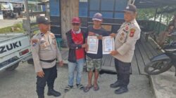 Masyarakat Kuala Kampar Diberi Edukasi Larangan Bakar Lahan oleh Polsek