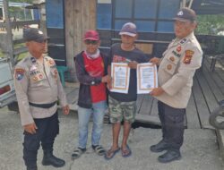 Masyarakat Kuala Kampar Diberi Edukasi Larangan Bakar Lahan oleh Polsek