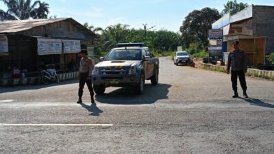 Polisi Pangkalan Lesung Jaga Keamanan dan Kenyamanan Pengguna Jalan