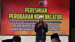Kapolres Aceh Tengah Resmikan Perubahan Nomenklatur Polsek Kota Takengon Menjadi Polsek Kebayakan