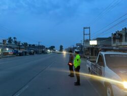 Patroli Subuh Polsek Pangkalan Kuras Cegah Balap Liar dan Tindak Pidana C3